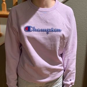 Lilac Purple womens Champion Sweatshirt